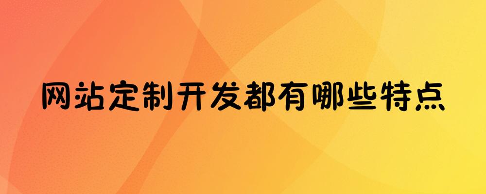 網(wǎng)站定制開(kāi)發(fā)都有哪些特點(diǎn)